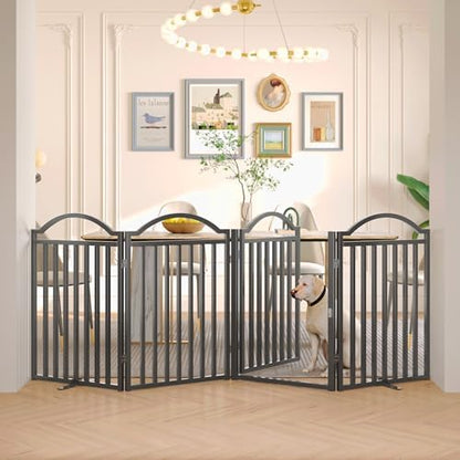 BHG Metal No-Assembly Freestanding Dog Gate by BHG