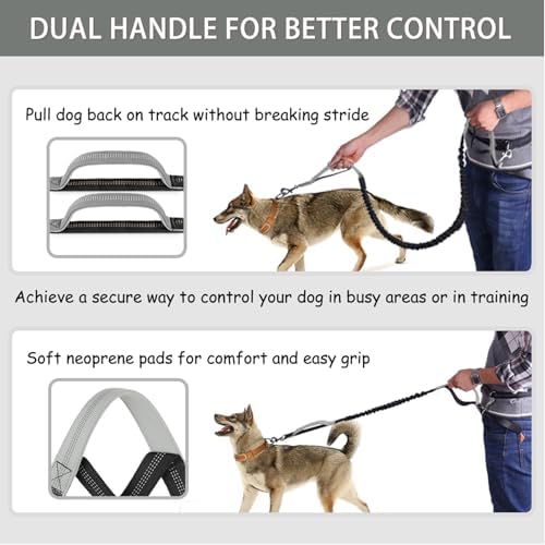 LANNEY Hands Free Dog Leash, Waist Running Leash - Image 4