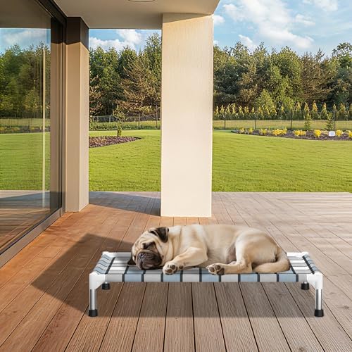 Caghash Elevated Outdoor Raised Dog Bed, Lifted Dog Cot - Image 6