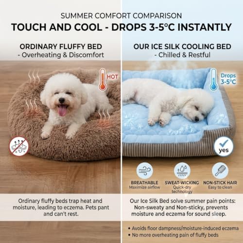 Cooling Dog Bed, Self-Cooling Pet Bed Mat - Image 4