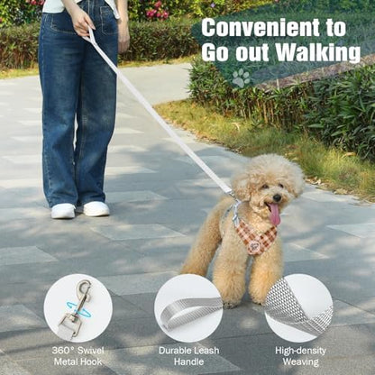 Pawaboo Small Dog Harness and Leash Set, Puppy Harness X-Frame Adjustable - Image 6