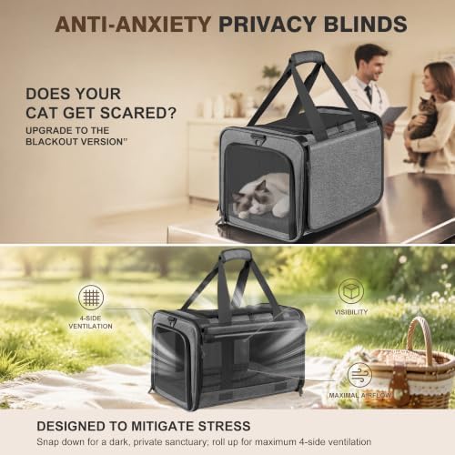 Soft Sided Cat Carrier for Anxious Pets - Image 2