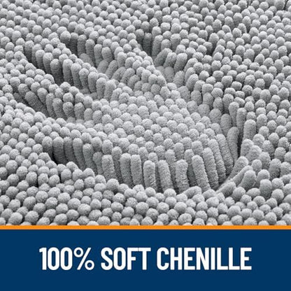 OLANLY Bathroom Rugs 30x20, Extra Soft Absorbent Chenille Bath Rugs - Image 3