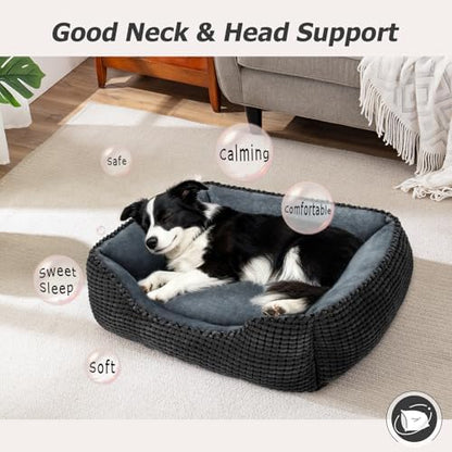 MIXJOY Dog Beds for Medium Dogs Washable, Rectangle Pet Bed Medium Size Dog - Image 7