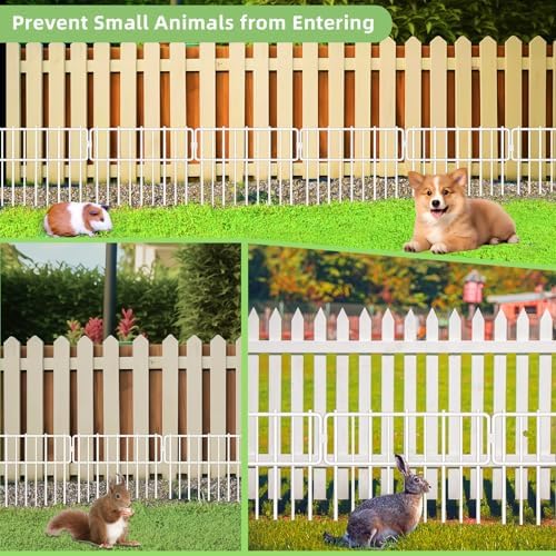 Blingluck Animal Barrier Fence, Rustproof Metal Wire Garden Edging Border - Image 3