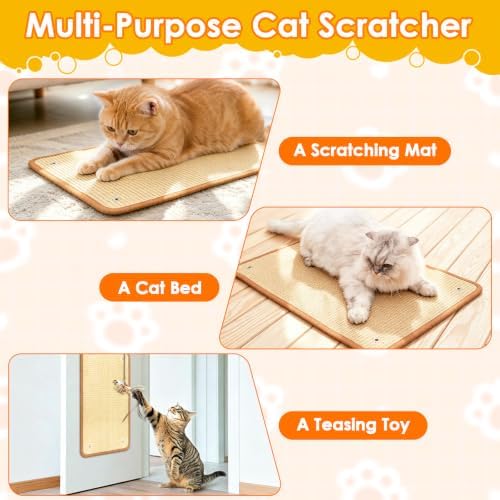 Cat Nail File Scratcher Mat Interactive Hanging Chirping Bird Cat Toy - Image 7