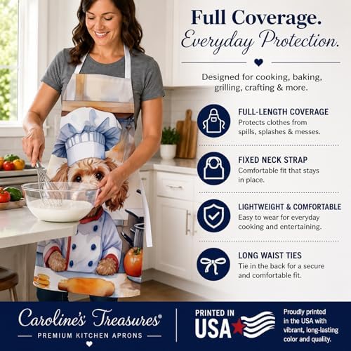 Caroline's Treasures Cockapoo The Chef Apron Cooking Kitchen Server Baking - Image 4