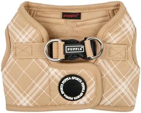 Puppia Corwin Dog Vest Harness B Fashionable Checkered Pattern Spring Summer by PUPPIA