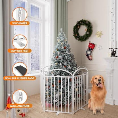 SNUOWU 6 Panels Full Matel Freestanding Dog Gates - Image 5