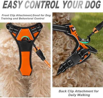 BARKBAY Dog Harness No Pull for Small Sized Dog Front Back Clips, Dog Vest - Image 2