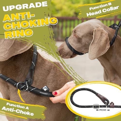 Fida Durable Slip Lead Dog Leash, 4 FT x 1/2" Dog Training Leash - Image 3