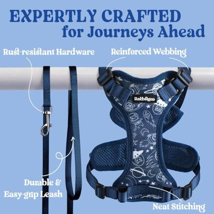 rabbitgoo Cat Harness and Leash Set, Escape Proof Vest, Cosmic Ace - Image 7