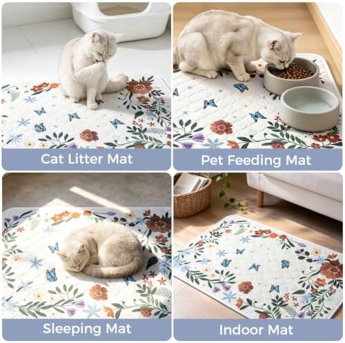 Homimp Cat Litter Mat, Litter Trapping Mat 2 Pack, Contains Mess from Box - Image 6