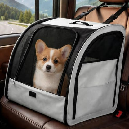 Dog Car Seat for Small Medium Dogs & Cats, Soft-Sided by Unknown