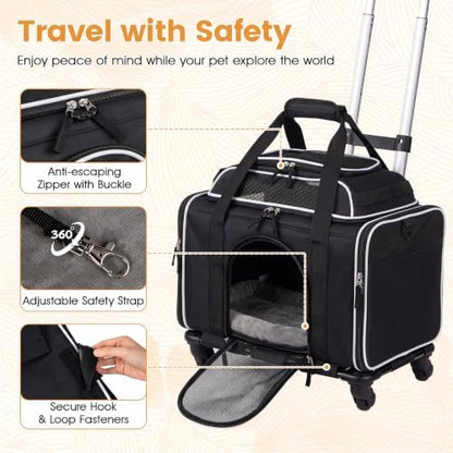 PETSITE Rolling Cat Carrier - Image 7