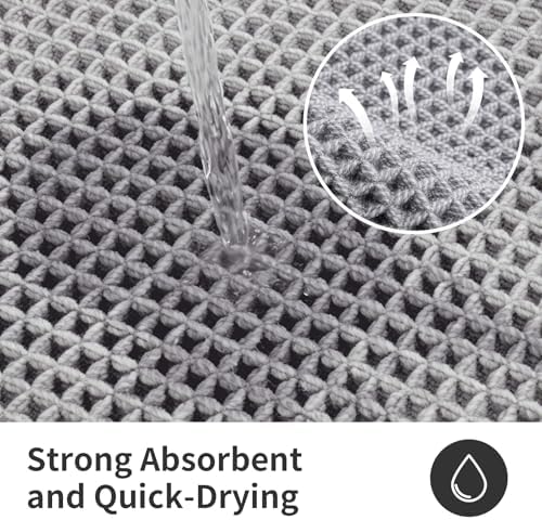 ILANGO Upgraded Waffle Bath Rug 24x48, Super Absorbent Non Slip Bath Mat - Image 6