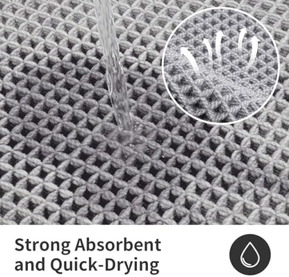 ILANGO Upgraded Waffle Bath Rug 24x48, Super Absorbent Non Slip Bath Mat - Image 6