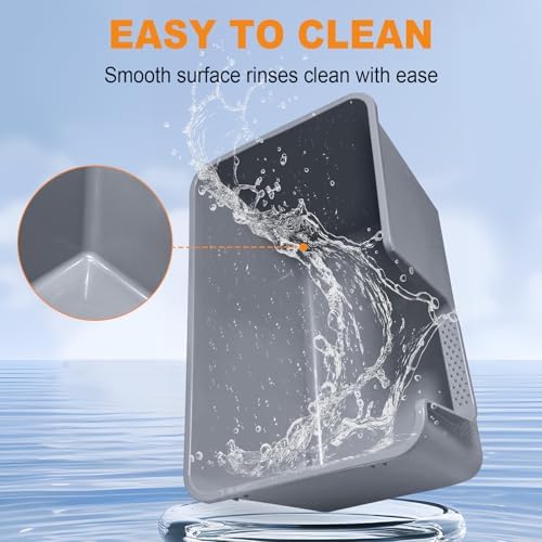 Jumbo Cat Litter Box with High Sides, 24.4" L× 15.1" W× 13.0" H, Extra Large - Image 5