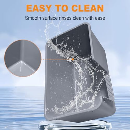 Jumbo Cat Litter Box with High Sides, 24.4" L× 15.1" W× 13.0" H, Extra Large - Image 5