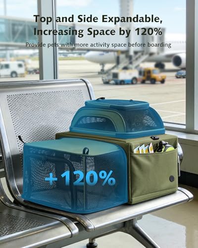 Pecute Top Expandable Airline Approved Pet Carrier - Image 3