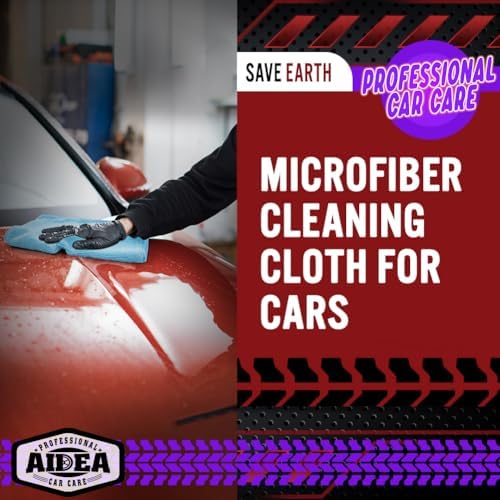 AIDEA Microfiber Cleaning Cloth Blue-50PK, Microfiber Towels - Image 4