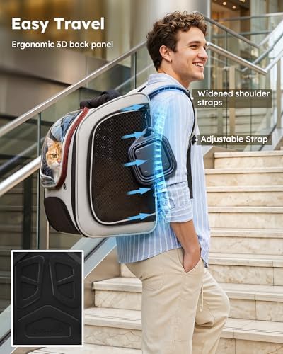 Pecute Dog Backpack Carrier, Large Space Dog Bubble Backpack - Image 6