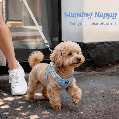 No Pull Dog Puppy Harness and Leash Set Reflective Mesh Vest Medium - Image 6