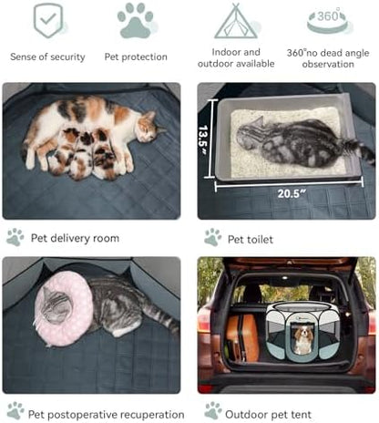 Siedihit Dog Cat Playpen Tent Crate Cage - Image 3