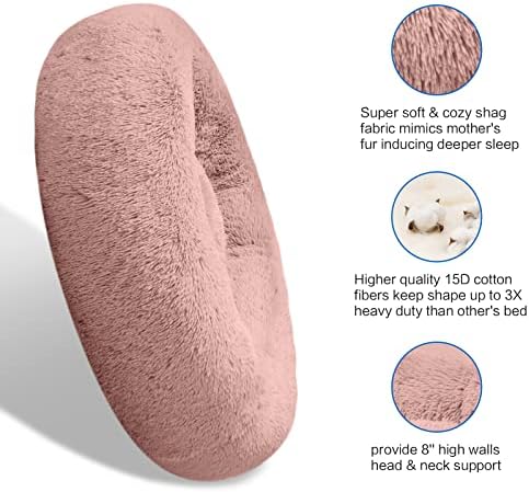 SAVFOX 54 inches Calming Donut Dog Bed - Image 2