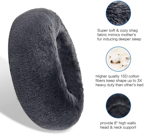 SAVFOX 36 inches Calming Donut Dog Bed - Image 2