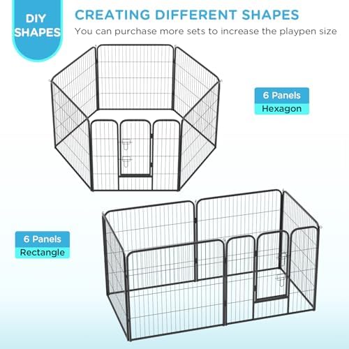 BestPet | Dog Playpen | 32", 6 Panels | Heavy Duty Metal Pet Exercise Pen - Image 3