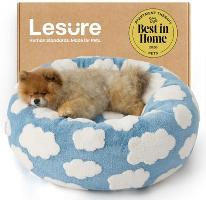 LE SURE Shown on TV Jacquard Donut Cute Small Dog Beds by Lesure