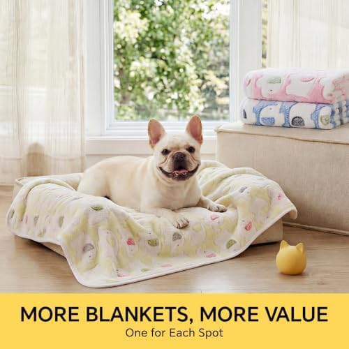 Luciphia 3 Pack Cute Dog Blankets Soft Fleece - Image 6