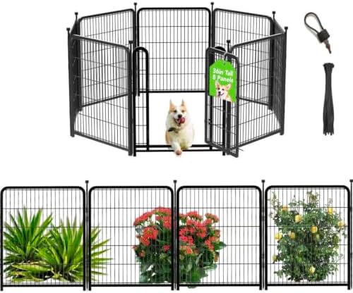 Getlay Playpen 36 inch High, Gate 17.7 inches Wide by Getlaygardenfence