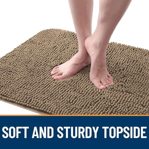 OLANLY Dog Door Mat for Muddy Paws 24x16, Super Absorbent Chenille Mud Mat - Image 4