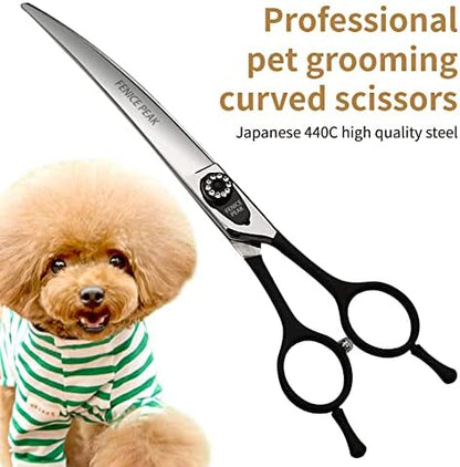 Fenice 8.0 inch Dog Grooming Curved Scissors - Image 3