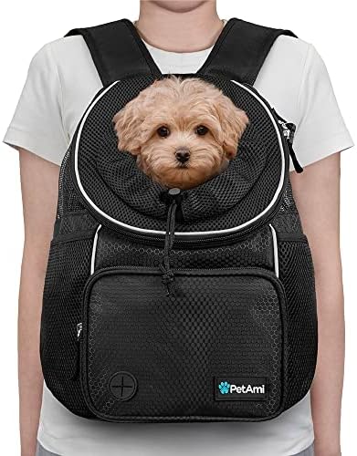 PetAmi Adjustable Dog & Cat Chest Carrier Backpack, Ventilated - Image 2