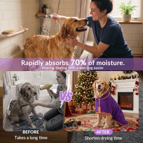 Bienbee Dog Bathrobe, Super Absorbent - Image 3