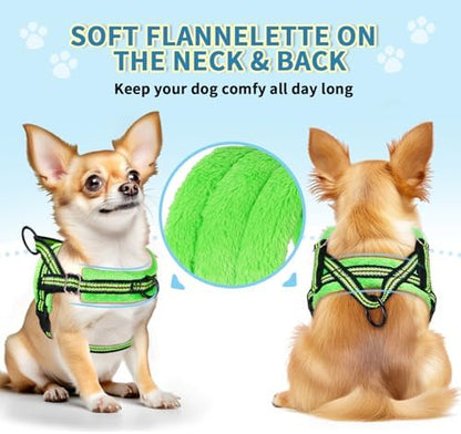 Lukovee Small Dog Harness and Leash Set, No Pull Soft Padded Vest - Image 5