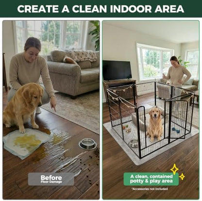 FXW Rollick Dog Playpen with Washable Pee Pad, 8 Panels - Image 2