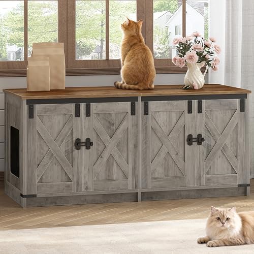 Hzuaneri Cat Litter Box Enclosure by Hzuaneri