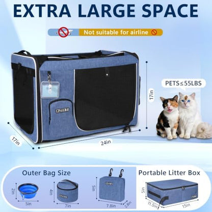 Petskd Extra Large Cat Carrier - Image 3