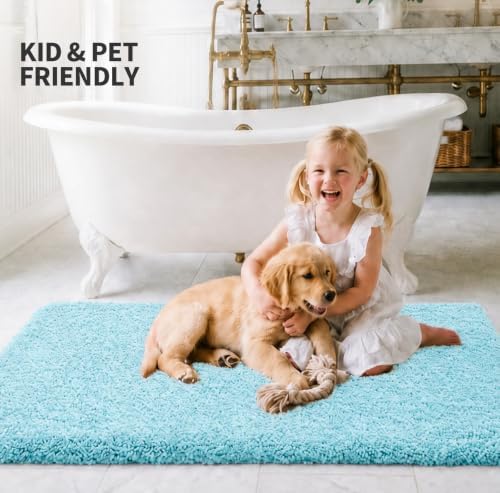 ILANGO Bathroom Rugs 36" × 24", Extra Soft Absorbent Microfiber Bath Rugs - Image 2
