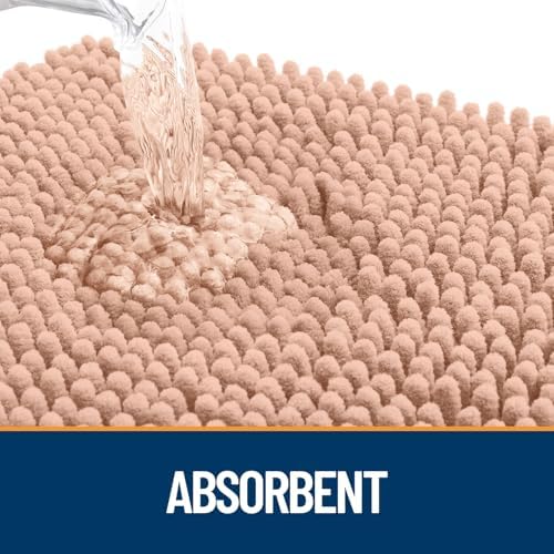 OLANLY Dog Door Mat for Muddy Paws 40x32, Super Absorbent Chenille Mud Mat - Image 3