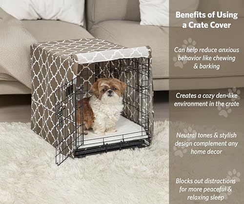 MidWest Homes for Pets Small Dog Crate Cover Featuring Teflon Fabric Protector - Image 2