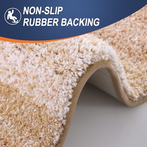 OLANLY Bathroom Runner Rug 45x27, Extra Soft Absorbent Microfiber Bath Rugs - Image 5
