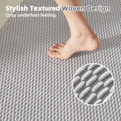 TYUU Large Bathroom Rugs Non Slip Washable Bath Rugs Super Absorbent Bathroom - Image 3