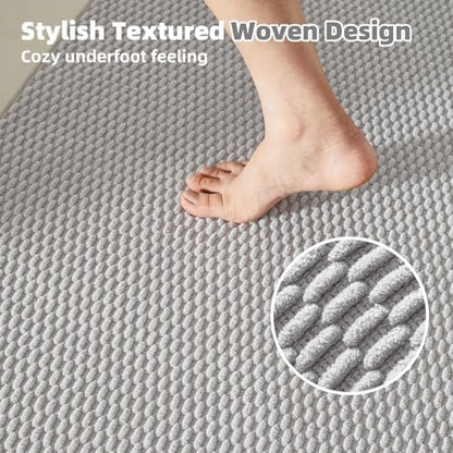 TYUU Large Bathroom Rugs Non Slip Washable Bath Rugs Super Absorbent Bathroom - Image 3