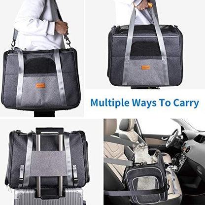 Morpilot Top and Side Expandable Cat Carrier, Collapsible Soft-Sided Pet Carrier - Image 5