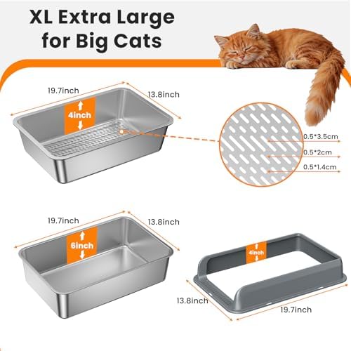 Stainless Steel Sifting Litter Box - Image 6
